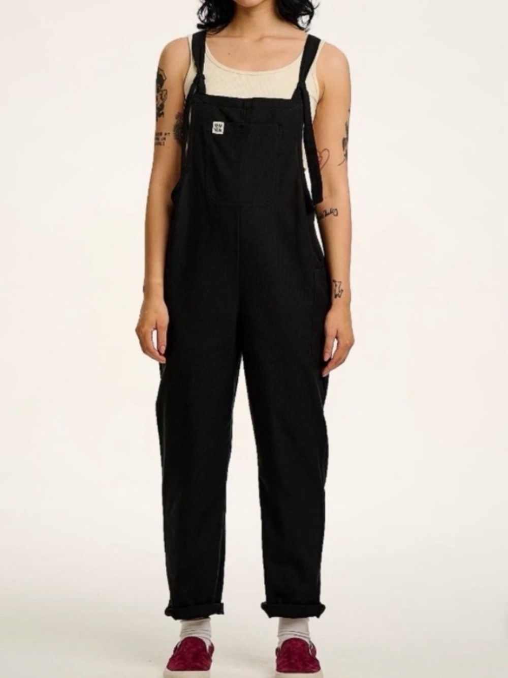 Lucy & Yak Cotton Dungarees black size 4